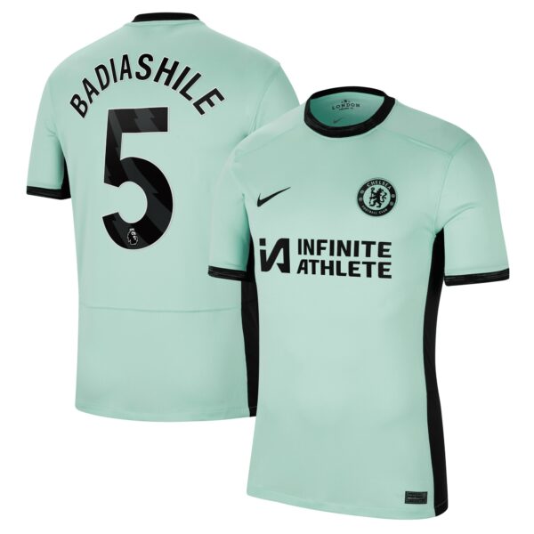 Chelsea Third Stadium Sponsored Shirt 2023-24 With Badiashile 5 Printing