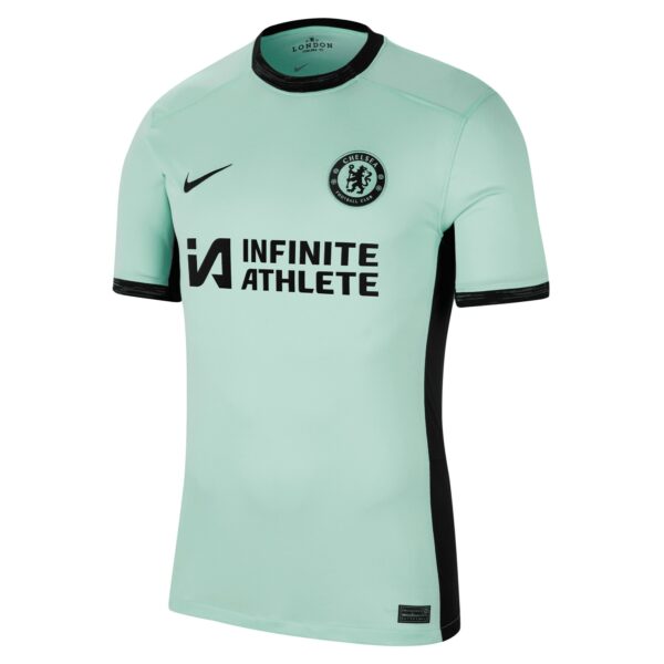 Chelsea Third Stadium Sponsored Shirt 2023-24 With Badiashile 5 Printing