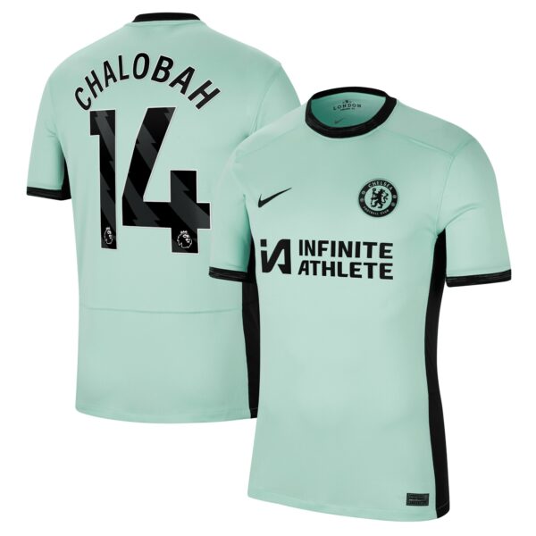 Chelsea Third Stadium Sponsored Shirt 2023-24 With Chalobah 14 Printing