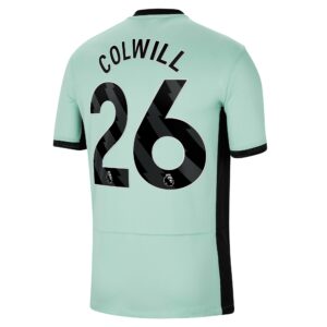 Chelsea Third Stadium Sponsored Shirt 2023-24 With Colwill 26 Printing