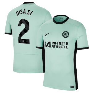 Chelsea Third Stadium Sponsored Shirt 2023-24 With Disasi 2 Printing