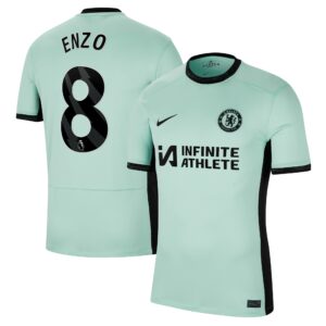 Chelsea Third Stadium Sponsored Shirt 2023-24 With Fernández 8 Printing