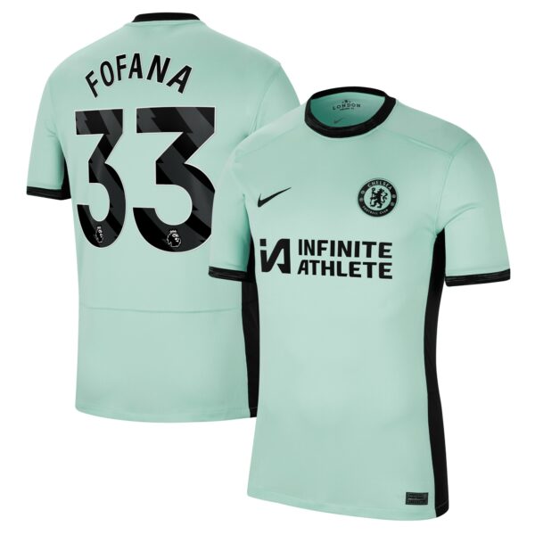 Chelsea Third Stadium Sponsored Shirt 2023-24 With Fofana 33 Printing