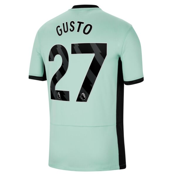 Chelsea Third Stadium Sponsored Shirt 2023-24 With Gusto 27 Printing