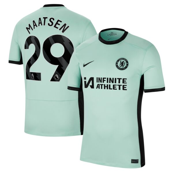 Chelsea Third Stadium Sponsored Shirt 2023-24 With Maatsen 29 Printing