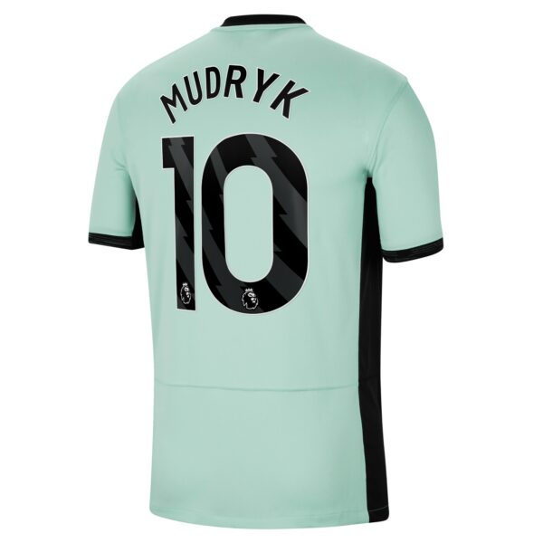 Chelsea Third Stadium Sponsored Shirt 2023-24 With Mudryk 10 Printing