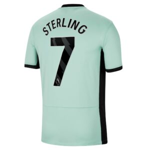 Chelsea Third Stadium Sponsored Shirt 2023-24 With Sterling 7 Printing