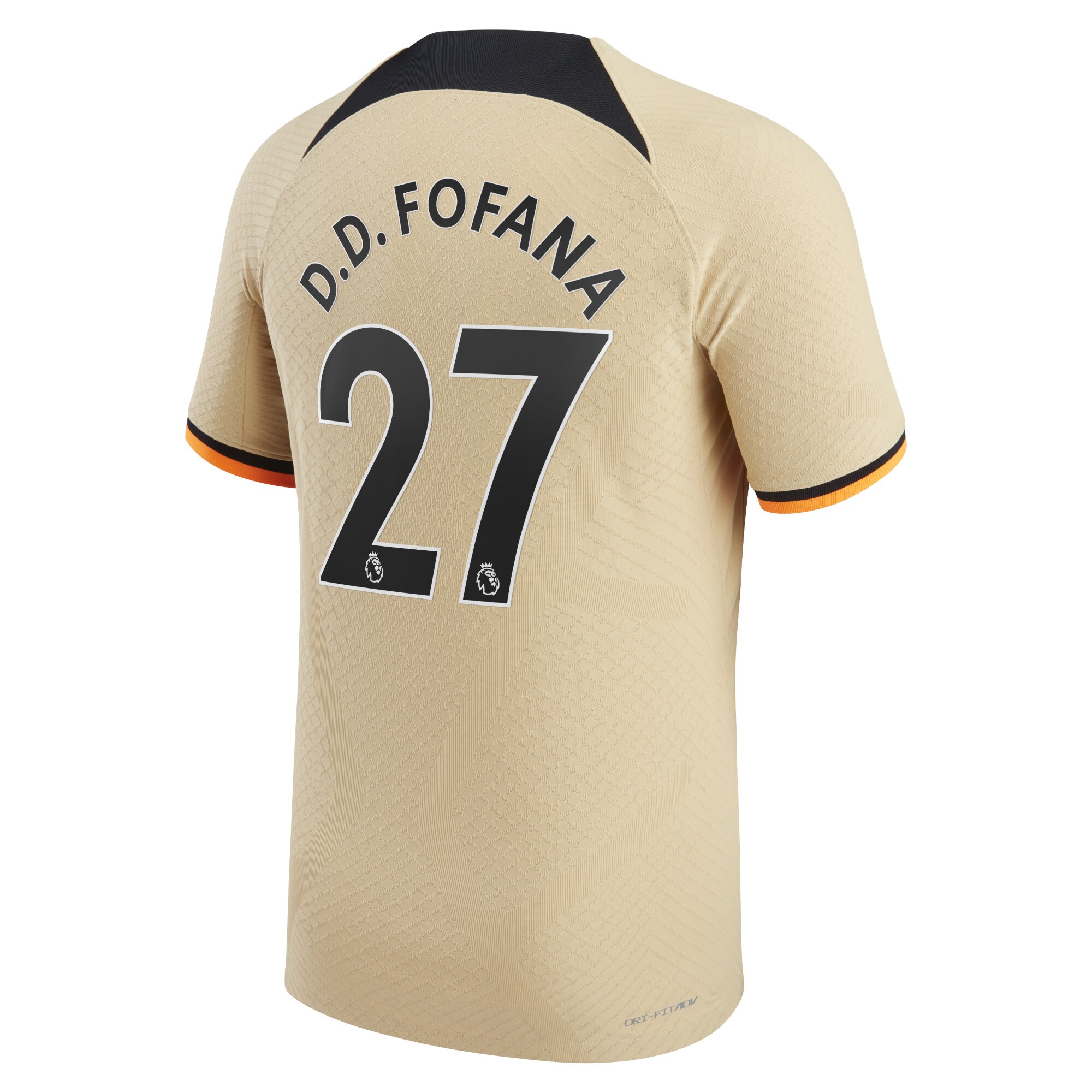 Chelsea Third Vapor Match Shirt 2022-23 with D.D.Fofana 27 printing