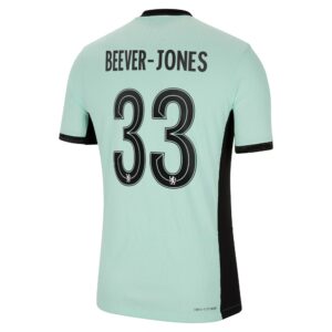 Chelsea Third Vapor Match Shirt 2023-24 With Beever-Jones 33 Printing