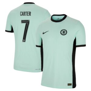 Chelsea Third Vapor Match Shirt 2023-24 With Carter 7 Printing