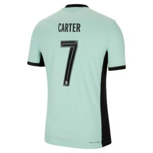 Chelsea Third Vapor Match Shirt 2023-24 With Carter 7 Printing