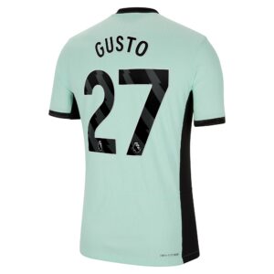 Chelsea Third Vapor Match Shirt 2023-24 With Gusto 27 Printing
