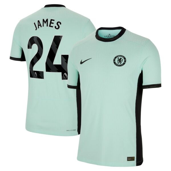 Chelsea Third Vapor Match Shirt 2023-24 With James 24 Printing