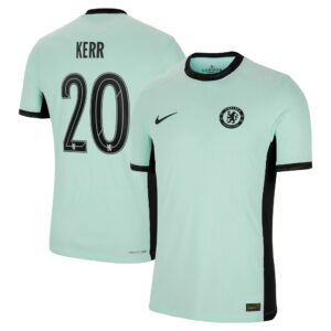 Chelsea Third Vapor Match Shirt 2023-24 With Kerr 20 Printing