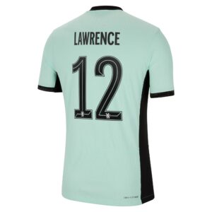 Chelsea Third Vapor Match Shirt 2023-24 With Lawrence 12 Printing