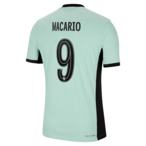 Chelsea Third Vapor Match Shirt 2023-24 With Macario 9 Printing