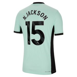 Chelsea Third Vapor Match Shirt 2023-24 With N.Jackson 15 Printing