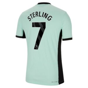 Chelsea Third Vapor Match Shirt 2023-24 With Sterling 7 Printing
