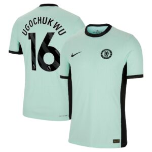 Chelsea Third Vapor Match Shirt 2023-24 With Ugochukwu 16 Printing