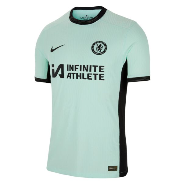 Chelsea Third Vapor Match Sponsored Shirt 2023-24 With Badiashile 5 Printing