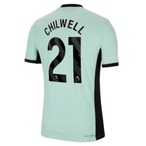 Chelsea Third Vapor Match Sponsored Shirt 2023-24 With Chilwell 21 Printing