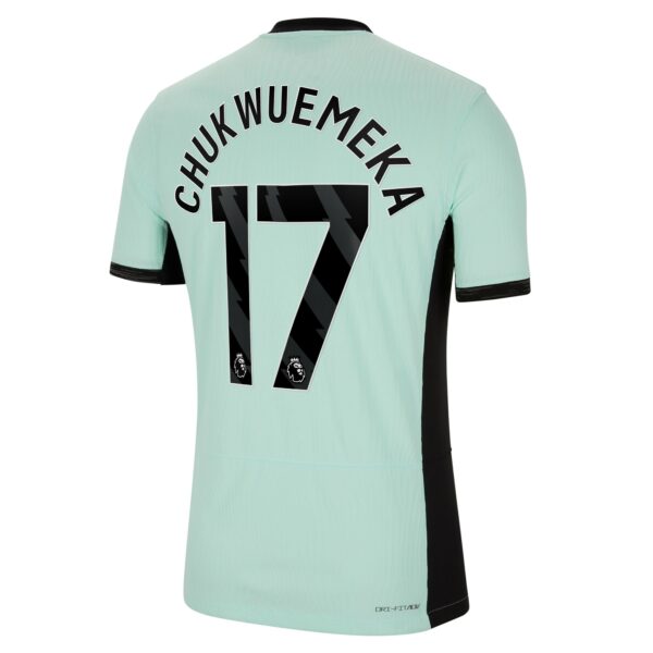 Chelsea Third Vapor Match Sponsored Shirt 2023-24 With Chukwuemeka 17 Printing