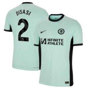 Chelsea Third Vapor Match Sponsored Shirt 2023-24 With Disasi 2 Printing