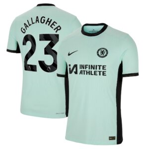 Chelsea Third Vapor Match Sponsored Shirt 2023-24 With Gallagher 23 Printing