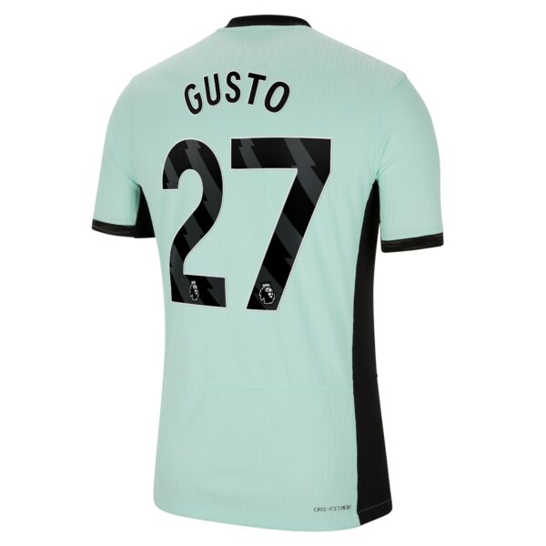 Chelsea Third Vapor Match Sponsored Shirt 2023-24 With Gusto 27 Printing