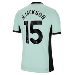 Chelsea Third Vapor Match Sponsored Shirt 2023-24 With Jackson 15 Printing