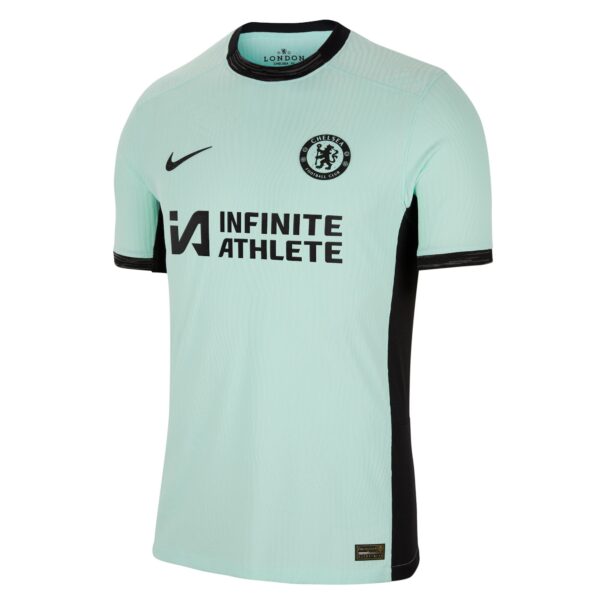 Chelsea Third Vapor Match Sponsored Shirt 2023-24 With Lavia 45 Printing