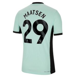 Chelsea Third Vapor Match Sponsored Shirt 2023-24 With Maatsen 29 Printing