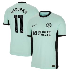 Chelsea Third Vapor Match Sponsored Shirt 2023-24 With Madueke 11 Printing