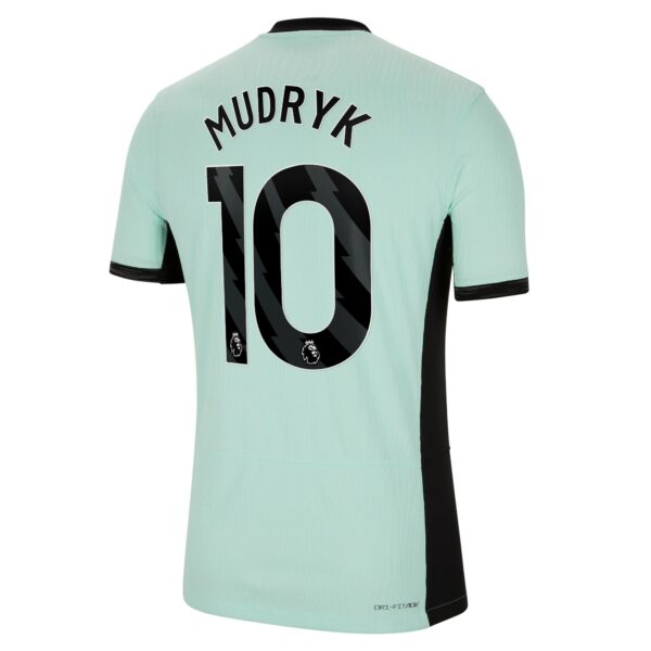 Chelsea Third Vapor Match Sponsored Shirt 2023-24 With Mudryk 10 Printing