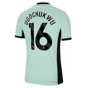 Chelsea Third Vapor Match Sponsored Shirt 2023-24 With Ugochukwu 16 Printing