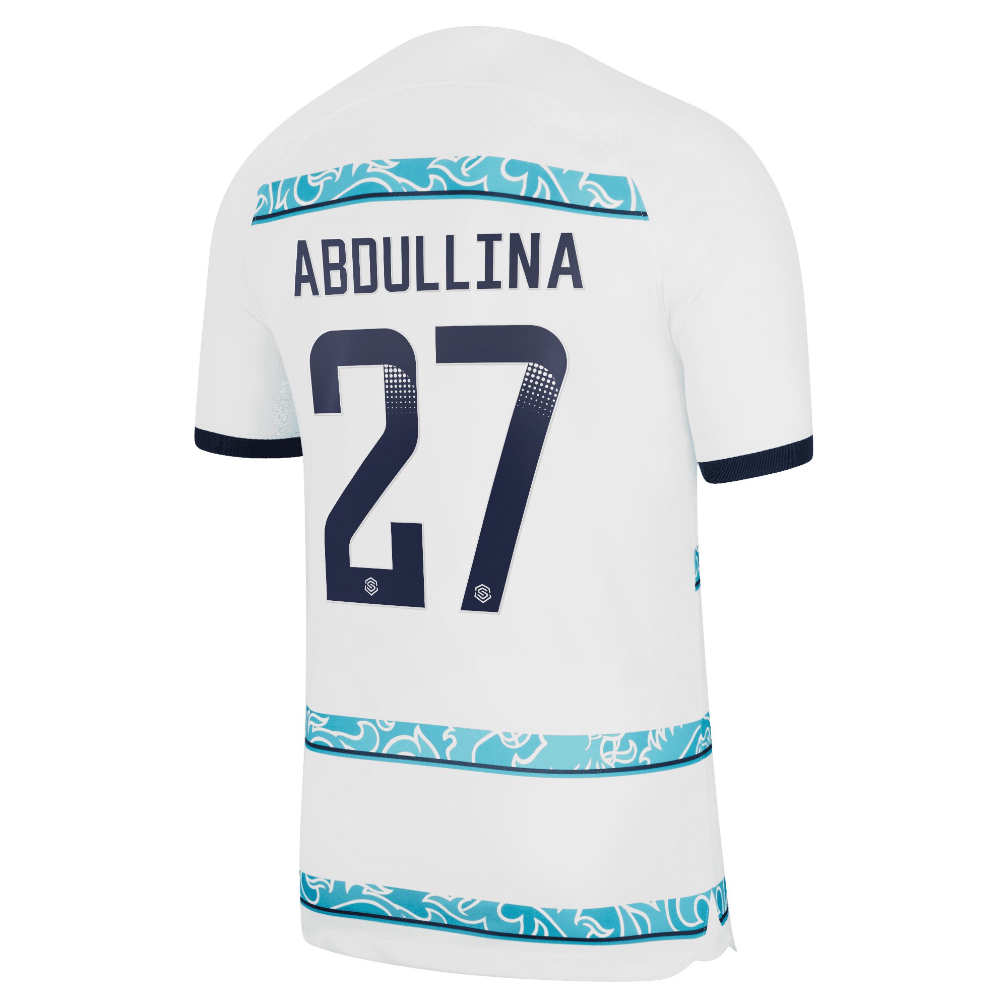 Chelsea WSL Away Stadium Shirt 2022-23 with Abdullina 27 printing