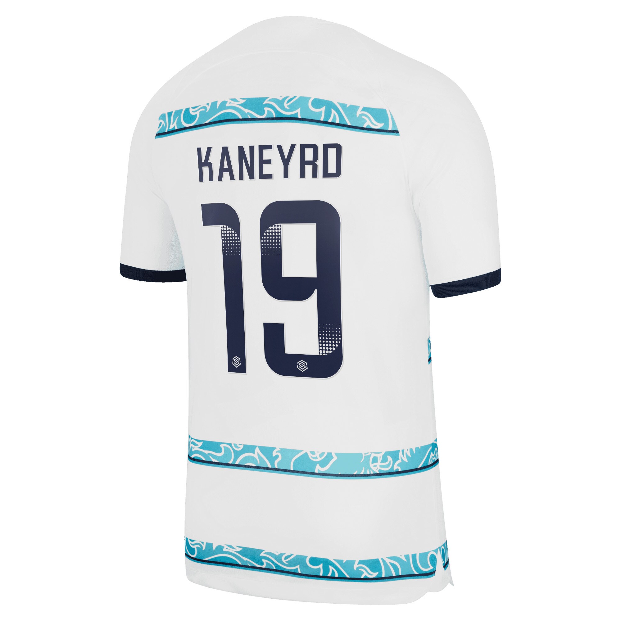 Chelsea WSL Away Stadium Shirt 2022-23 with Kaneyrd 19 printing