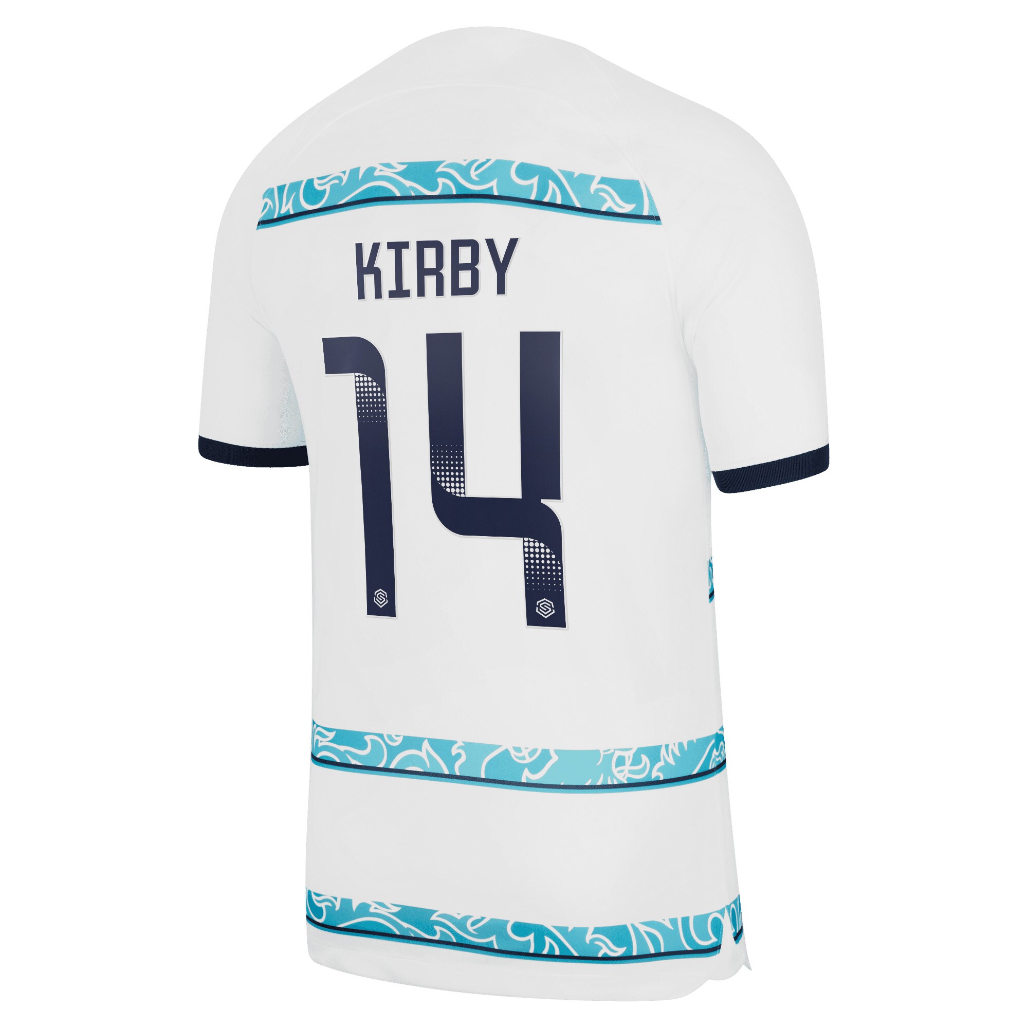 Chelsea WSL Away Stadium Shirt 2022-23 with Kirby 14 printing