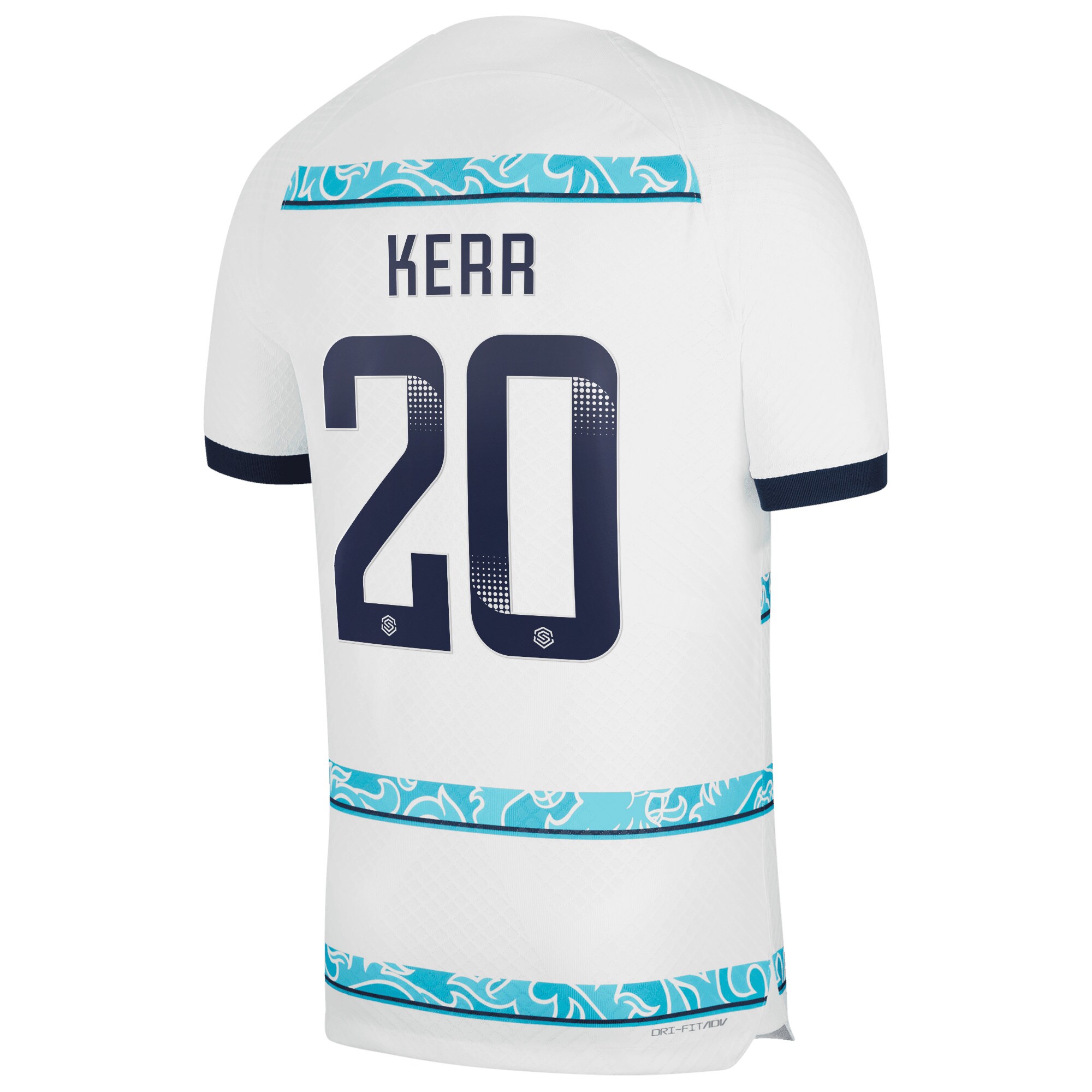 Chelsea WSL Away Vapor Match Shirt 2022-23 with Kerr 20 printing