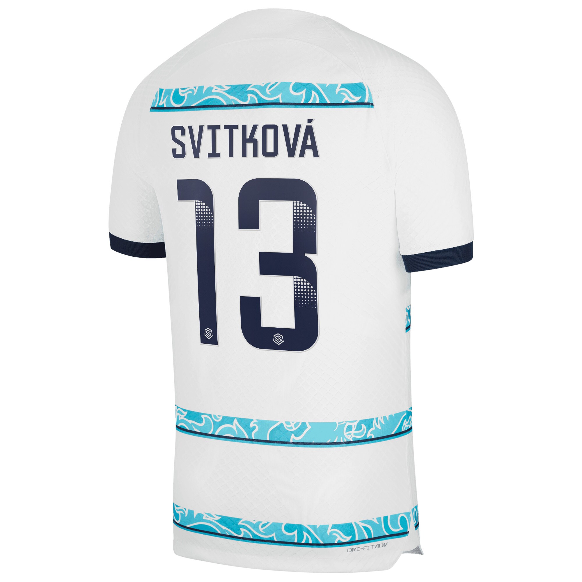 Chelsea WSL Away Vapor Match Shirt 2022-23 with Svitková 13 printing