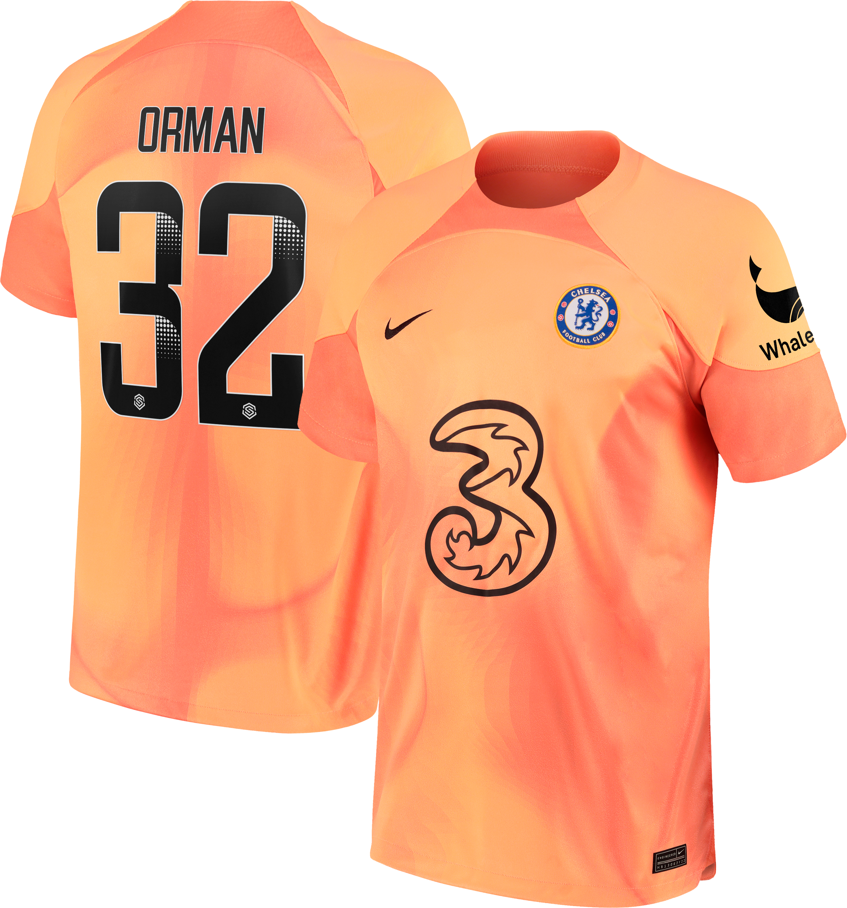 Chelsea WSL Goalkeeper Shirt 2022-23 with Orman 32 printing