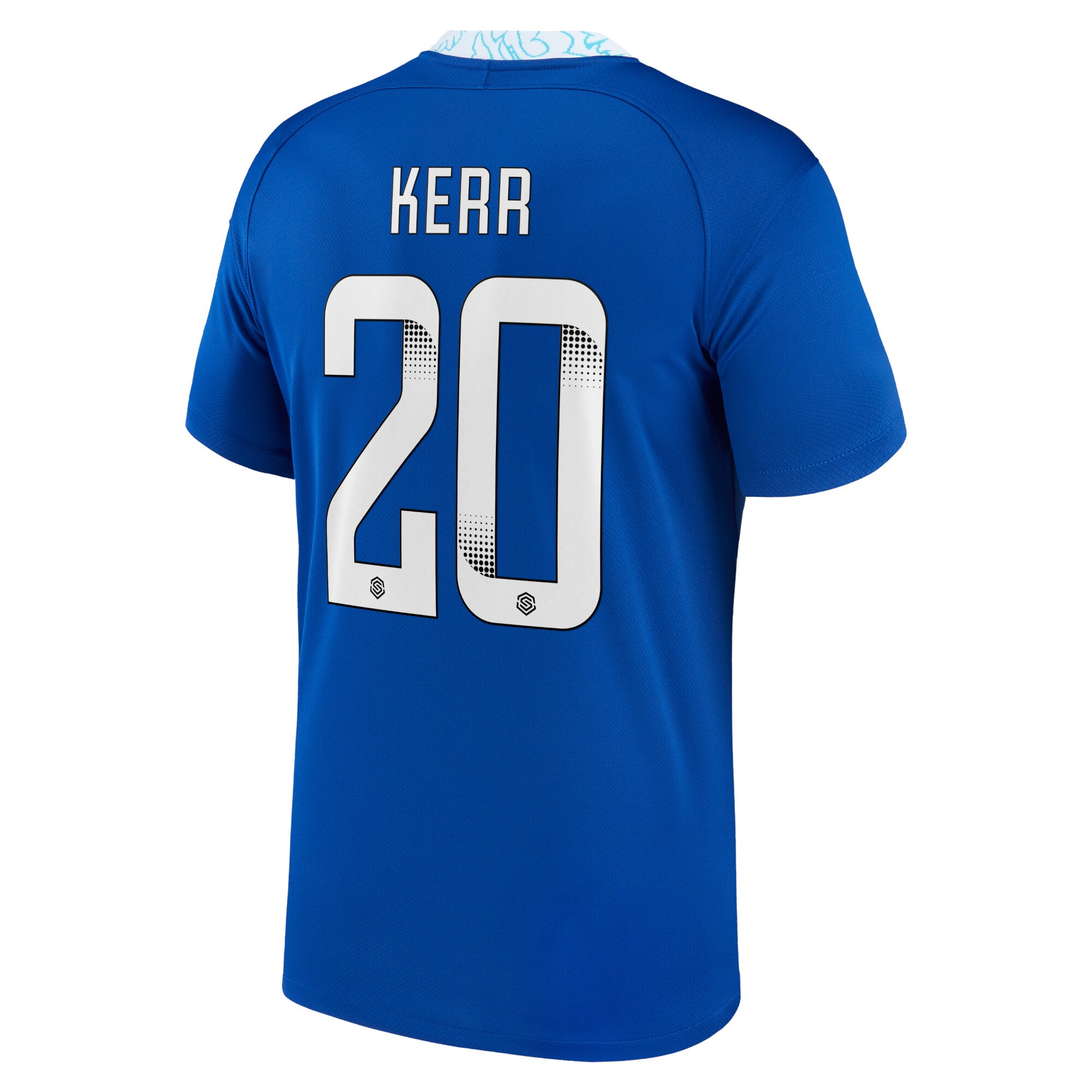 Chelsea WSL Home Stadium Shirt 2022-23 with Kerr 20 printing