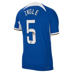 Chelsea Wsl Home Vapor Match Sponsored Shirt 2023-24 With Ingle 5 Printing