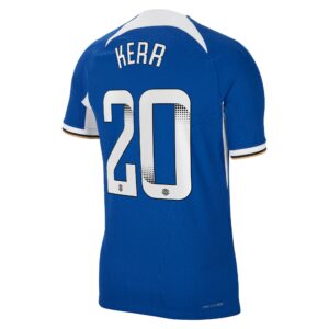 Chelsea Wsl Home Vapor Match Sponsored Shirt 2023-24 With Kerr 20 Printing