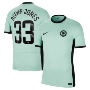 Chelsea Wsl Third Stadium Shirt 2023-24 With Beever-Jones 33 Printing