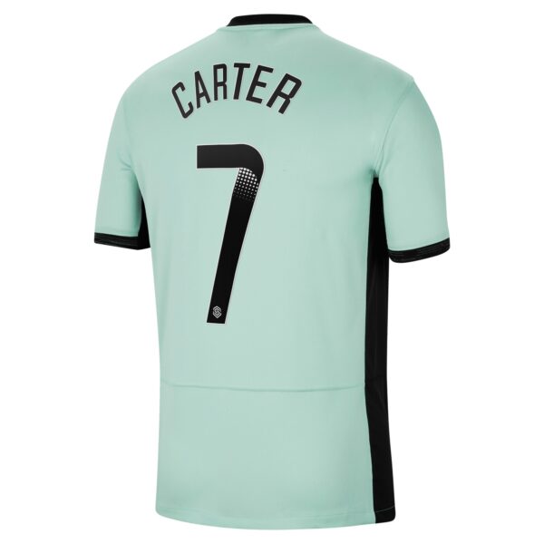 Chelsea Wsl Third Stadium Shirt 2023-24 With Carter 7 Printing