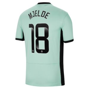 Chelsea Wsl Third Stadium Shirt 2023-24 With Mjelde 18 Printing
