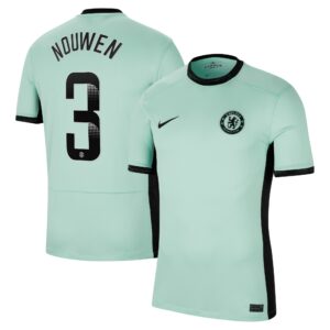 Chelsea Wsl Third Stadium Shirt 2023-24 With Nouwen 3 Printing