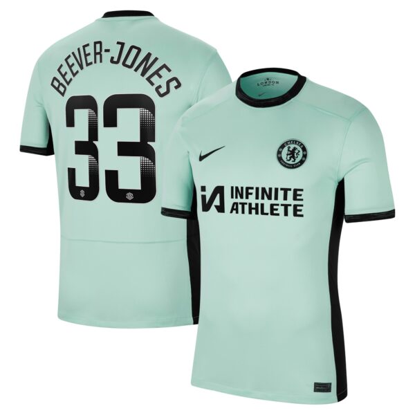 Chelsea Wsl Third Stadium Sponsored Shirt 2023-24 With Beever-Jones 33 Printing