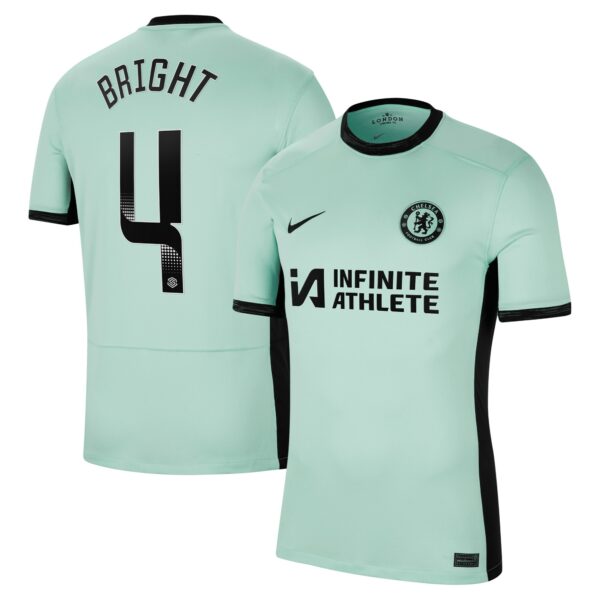 Chelsea Wsl Third Stadium Sponsored Shirt 2023-24 With Bright 4 Printing